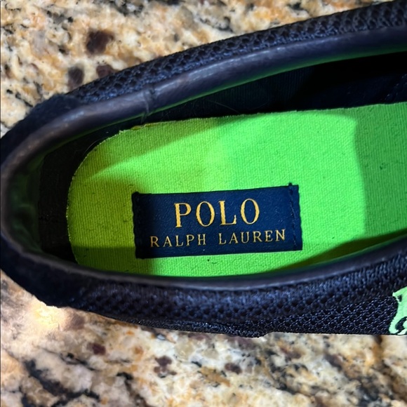 Polo by Ralph Lauren Blue and Green Sneakers with Bold Design - Picture 2 of 6